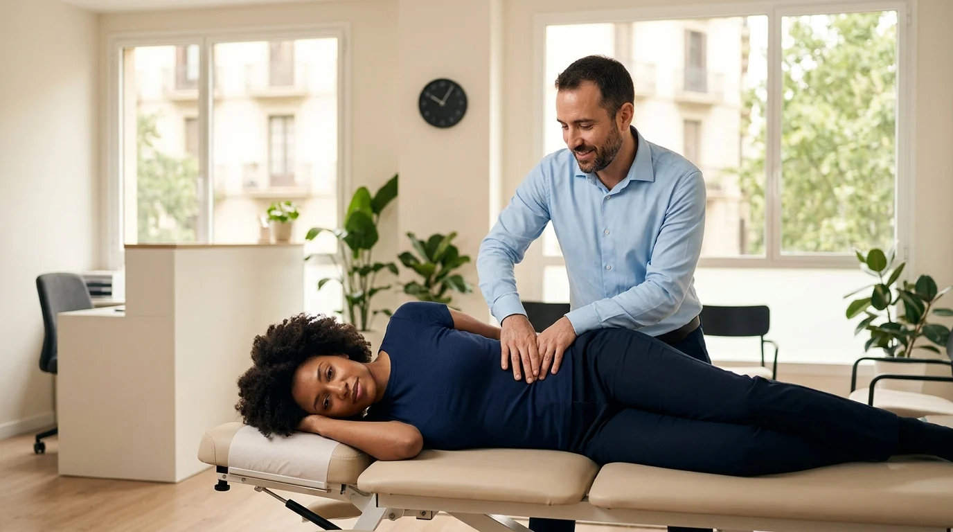 Persona meditando con luz en la columna, representando la inteligencia innata y la capacidad de autosanación del cuerpo.